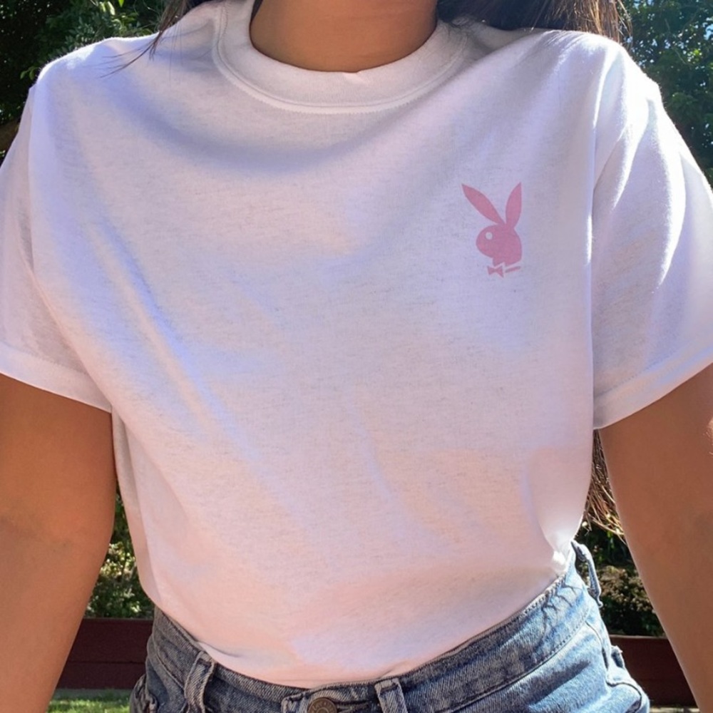 Pink Playboy Bunny Tee
